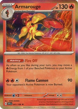 Armarouge 041/198 - SV01 Scarlet & Violet Base Set Reverse Holofoil