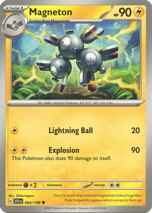 Magneton 064/198 - SV01 Scarlet & Violet Base Set Reverse Holofoil