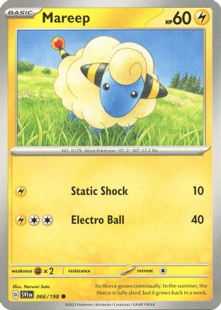 Mareep 066/198 - SV01 Scarlet & Violet Base Set Reverse Holofoil