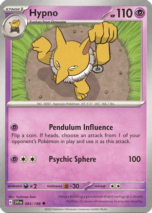 Hypno 083/198 - SV01 Scarlet & Violet Base Set