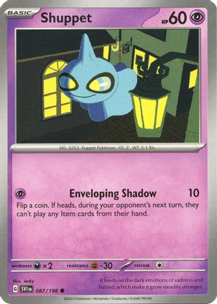 Shuppet 087/198 - SV01 Scarlet & Violet Base Set