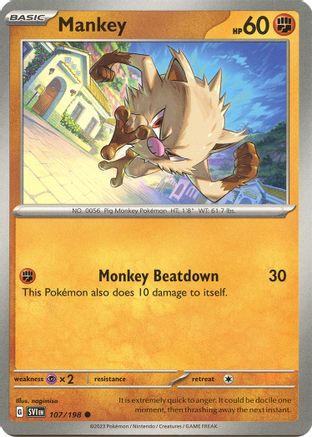 Mankey 107/198 - SV01 Scarlet & Violet Base Set