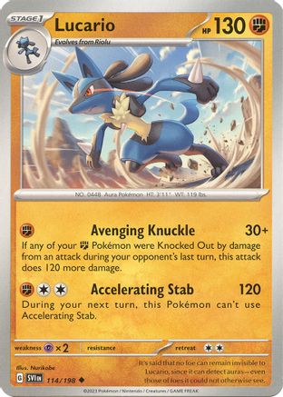 Lucario 114/198 - SV01 Scarlet & Violet Base Set