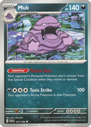 Muk 127/198 - SV01 Scarlet & Violet Base Set Reverse Holofoil