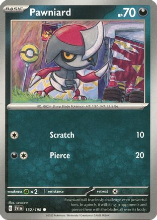 Pawniard 132/198 - SV01 Scarlet & Violet Base Set Reverse Holofoil