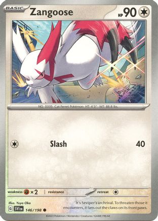 Zangoose 146/198 - SV01 Scarlet & Violet Base Set Reverse Holofoil