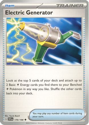 Electric Generator 170/198 - SV01 Scarlet & Violet Base Set Reverse Holofoil