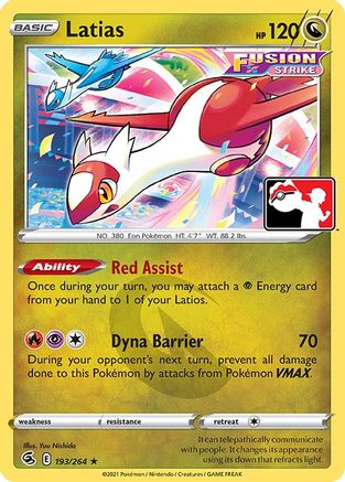 Latias 193 - Prize Pack Series Cards