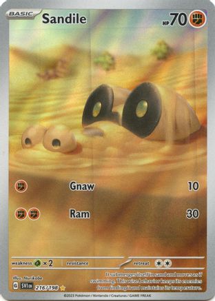 Sandile 216/198 - SV01 Scarlet & Violet Base Set Holofoil