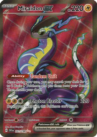 Miraidon ex 227/198 - SV01 Scarlet & Violet Base Set Holofoil