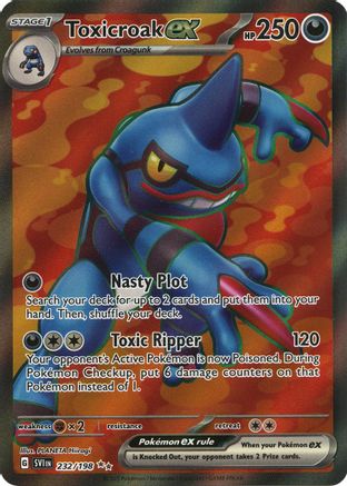 Toxicroak ex 232/198 - SV01 Scarlet & Violet Base Set Holofoil