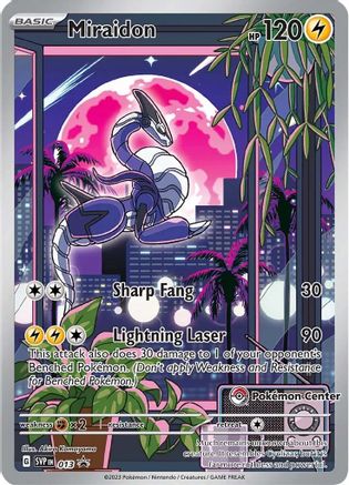 Miraidon (Pokemon Center Exclusive) 013 - SV Scarlet & Violet Promo Cards Holofoil
