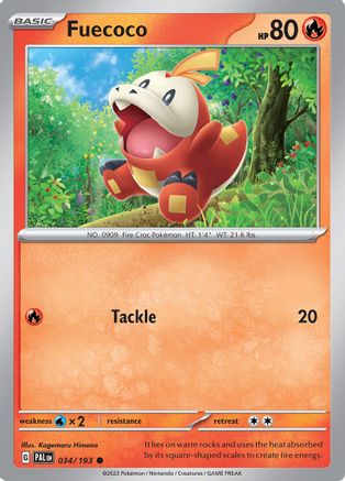 Fuecoco 034/193 - SV02 Paldea Evolved Reverse Holofoil