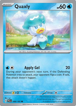 Quaxly 049/193 - SV02 Paldea Evolved Reverse Holofoil