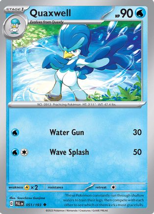 Quaxwell 051/193 - SV02 Paldea Evolved Reverse Holofoil