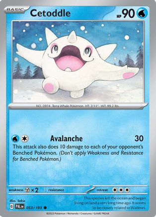 Cetoddle 053/193 - SV02 Paldea Evolved Reverse Holofoil