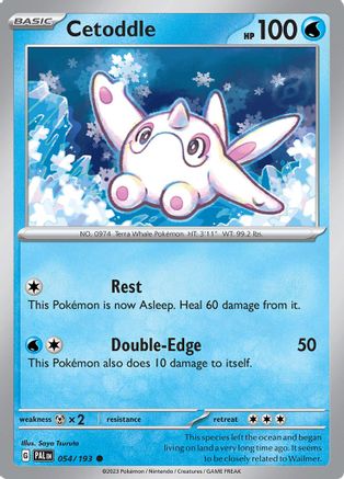 Cetoddle 054/193 - SV02 Paldea Evolved Reverse Holofoil
