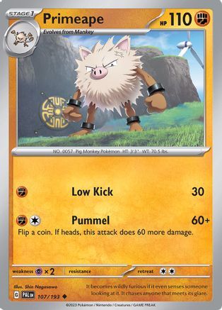 Primeape 107/193 - SV02 Paldea Evolved Reverse Holofoil