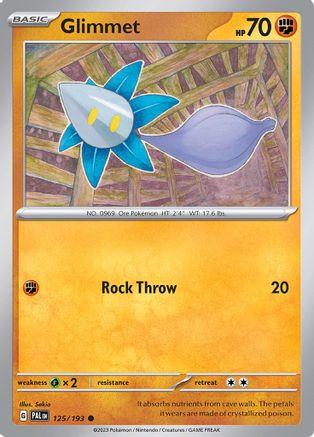 Glimmet 125/193 - SV02 Paldea Evolved Reverse Holofoil