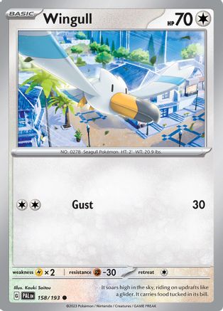 Wingull 158/193 - SV02 Paldea Evolved Reverse Holofoil