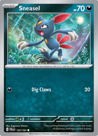 Sneasel 133/193 - SV02 Paldea Evolved