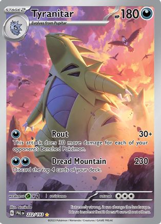 Tyranitar 222/193 - SV02 Paldea Evolved Holofoil