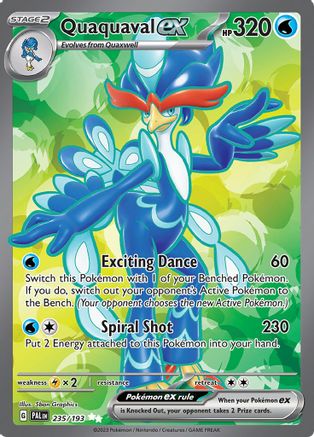 Quaquaval ex 235/193 - SV02 Paldea Evolved Holofoil