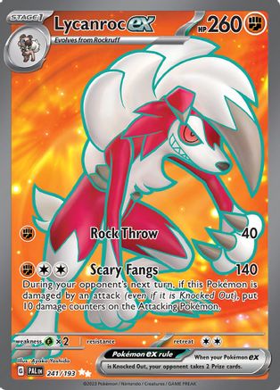 Lycanroc ex 241/193 - SV02 Paldea Evolved Holofoil
