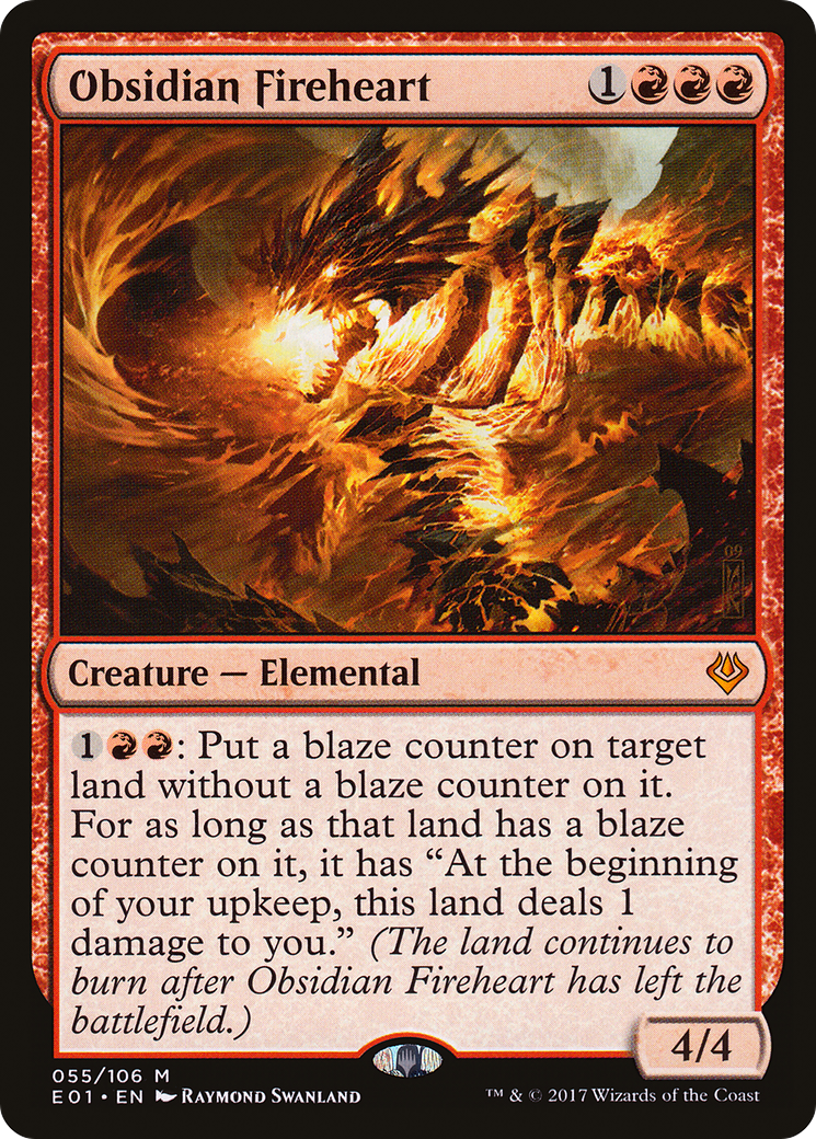 Obsidian Fireheart (AC2-055) - Archenemy: Nicol Bolas
