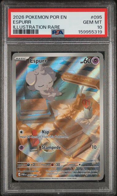 Espurr Illustration Rare Perfect Order 095/088 PSA 10