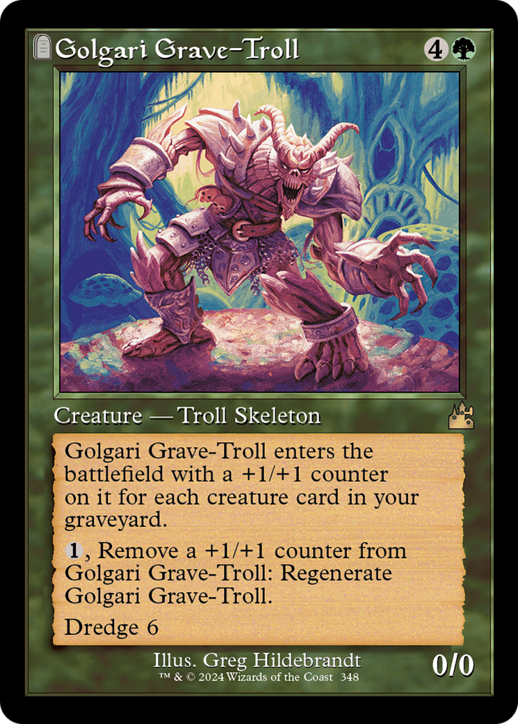Golgari Grave-Troll (RVR-348) - Ravnica Remastered: (tombstone) Foil