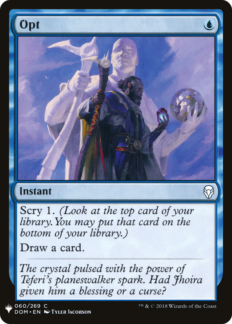 Opt (LIST-DOM-60) - The List
