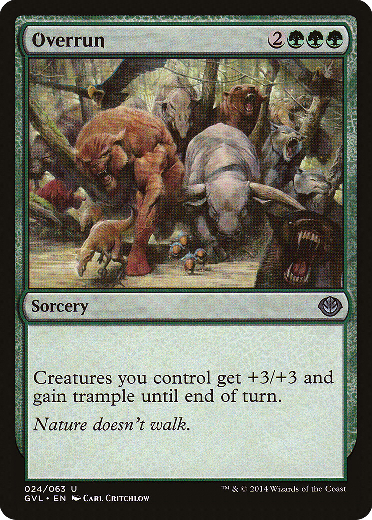 Overrun (DD3-024) - Duel Decks Anthology: Garruk vs. Liliana