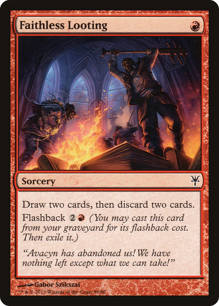 Faithless Looting (DDK-059) - Duel Decks: Sorin vs. Tibalt