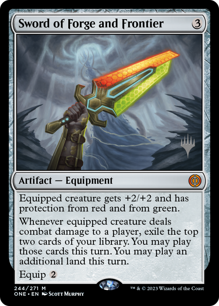 Sword of Forge and Frontier (PPONE-244P) - Phyrexia: All Will Be One Promos