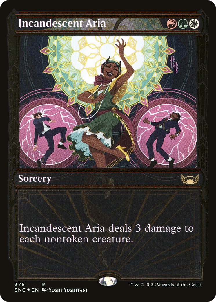 Incandescent Aria (SNC-376) - Streets of New Capenna: (Showcase) Foil