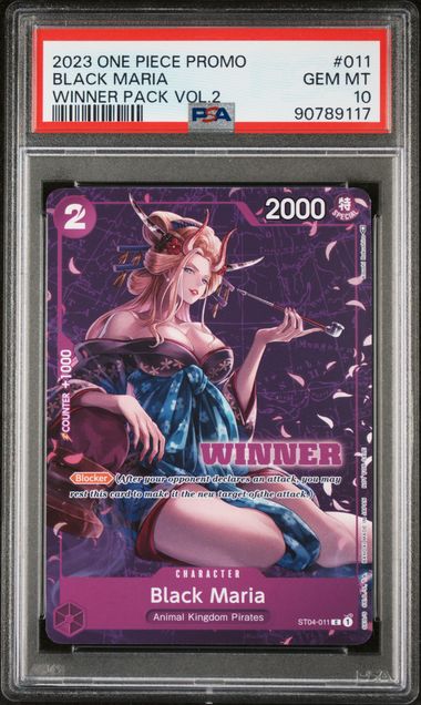 One Piece: Black Maria Winner Pack Vol. 2 ST04-011 PSA 10