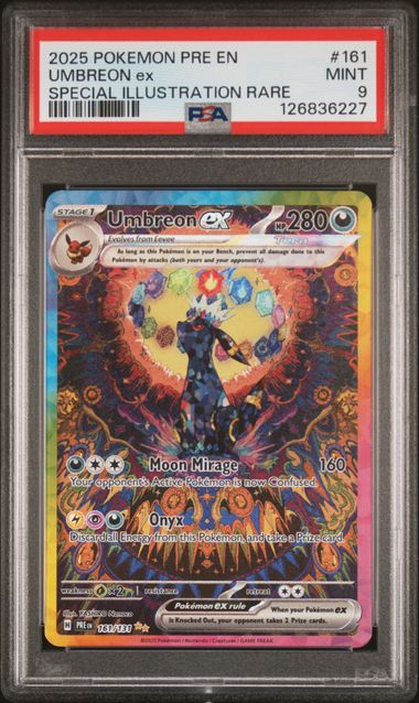 Umbreon ex SIR Prismatic Evolutions 161/131 PSA 9