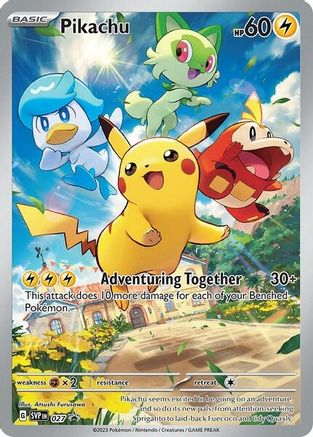 Pikachu 027 - SV Scarlet & Violet Promo Cards Holofoil