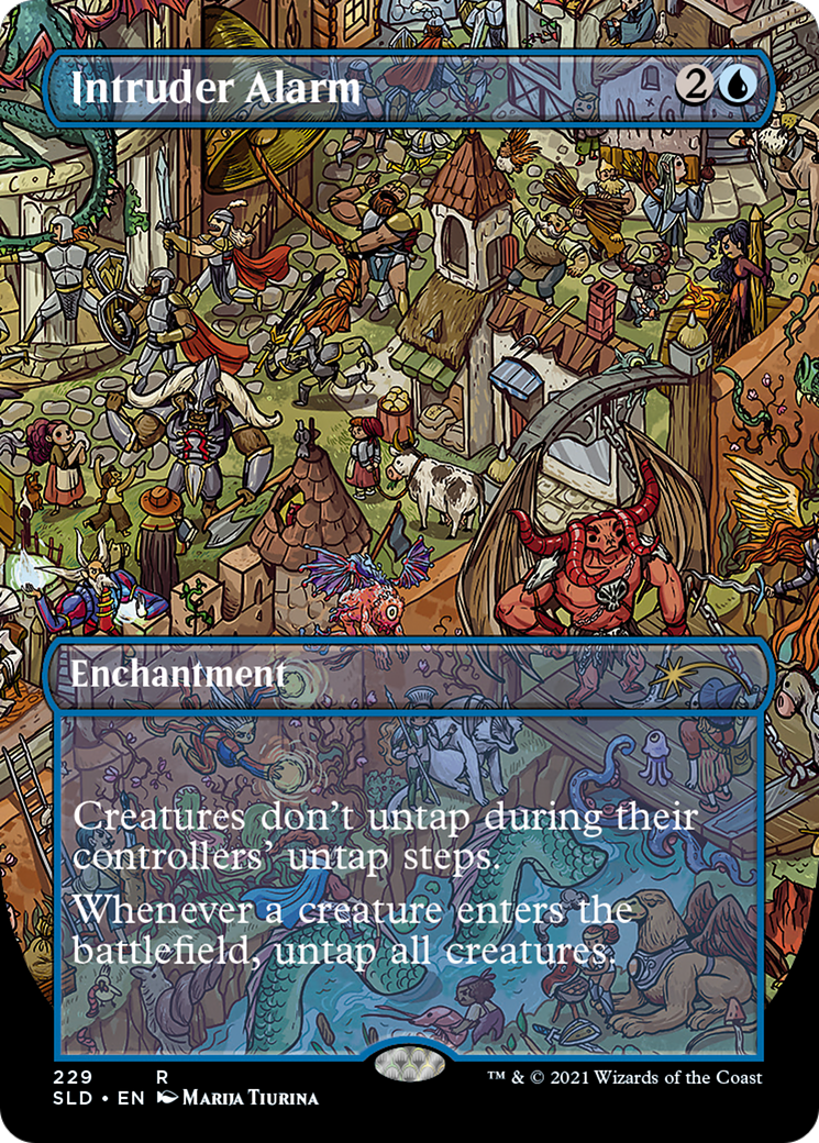 Intruder Alarm (SLD-229) - Secret Lair Drop (Borderless) Foil