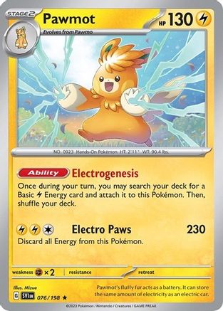 Pawmot (Line Holo) 076/198 - Miscellaneous Cards & Products Holofoil