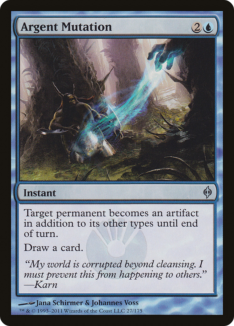 Argent Mutation (NPH-027) - New Phyrexia Foil