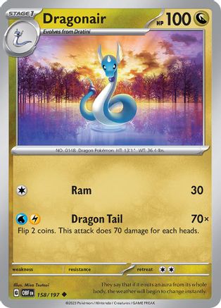 Dragonair 158/197 - SV03 Obsidian Flames Reverse Holofoil