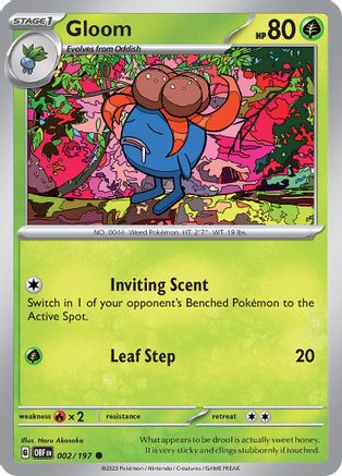 Gloom 002/197 - SV03 Obsidian Flames Reverse Holofoil