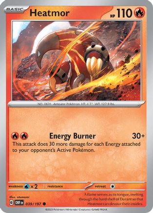 Heatmor 039/197 - SV03 Obsidian Flames