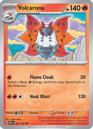 Volcarona 041/197 - SV03 Obsidian Flames Reverse Holofoil