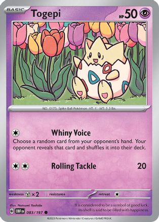 Togepi 083/197 - SV03 Obsidian Flames Reverse Holofoil