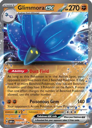Glimmora ex 123/197 - SV03 Obsidian Flames Holofoil