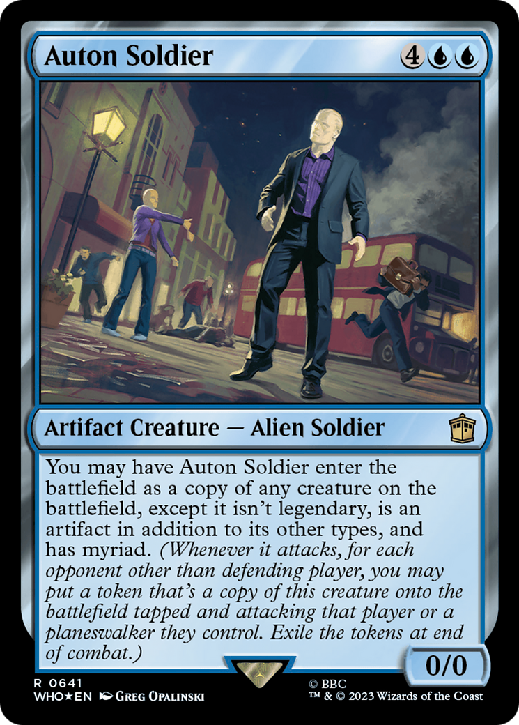 Auton Soldier (WHO-641) - Doctor Who Foil