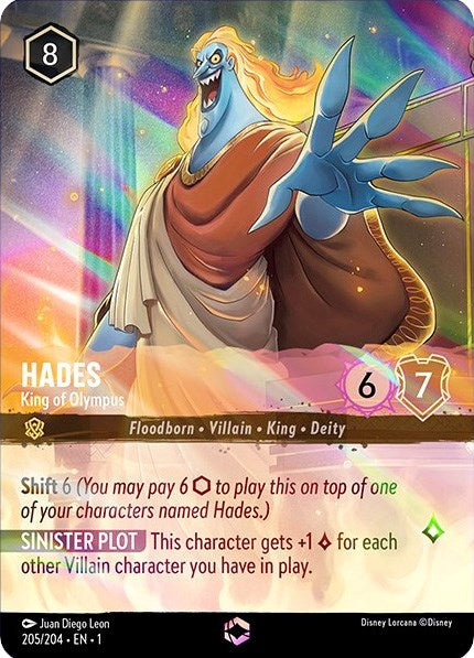 Hades - King of Olympus (Enchanted) (205/204) - The First Chapter Holofoil